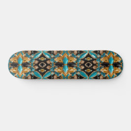 Skateboard met Bahamas kleuren ontwerp