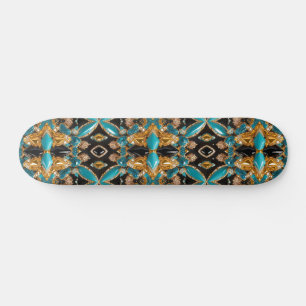Skateboard met Bahamas kleuren ontwerp
