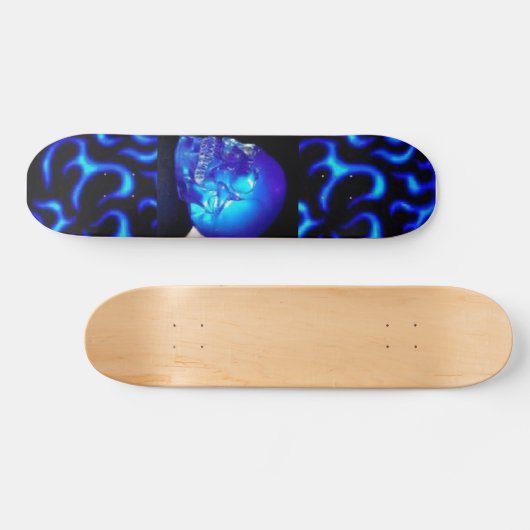 Skateboard met blauw (Horizontaal)