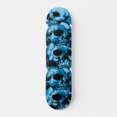 Skateboard met blauw Skulls-ontwerp (Voorkant)