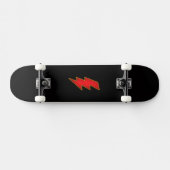 skateboard met bliksemschicht (Horizontaal)