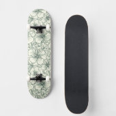 Skateboard met bloemendesign (Voorkant)