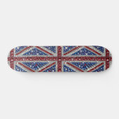 Skateboard met Britse kleuren Design (Horizontaal)