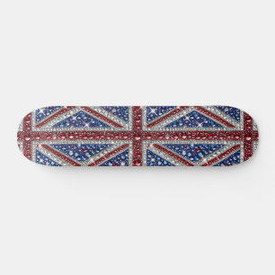 Skateboard met Britse kleuren Design