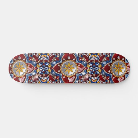 Skateboard met Colombiaanse kleuren Design (Horizontaal)
