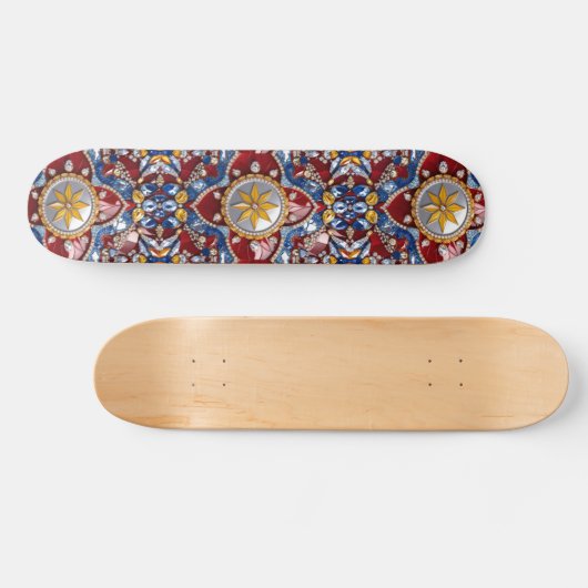Skateboard met Colombiaanse kleuren Design (Horizontaal)