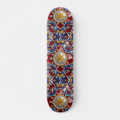 Skateboard met Colombiaanse kleuren Design (Voorkant)