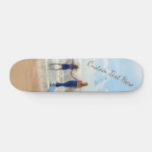 Skateboard met de Foto en de Tekst van de Douane - (Horizontaal)