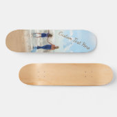 Skateboard met de Foto en de Tekst van de Douane - (Horizontaal)