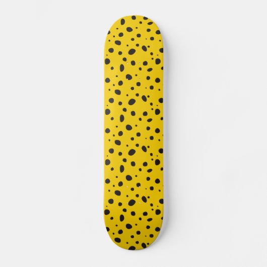 Skateboard met dierenprint. Cheetah print. (Voorkant)