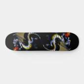 Skateboard met dubbele dragons (Horizontaal)