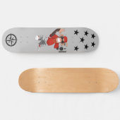 Skateboard met een creatieve en mooie aap (Horizontaal)
