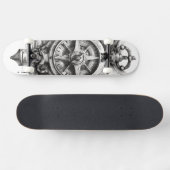 Skateboard met een kompas (Horizontaal)