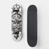 Skateboard met een kompas (Voorkant)