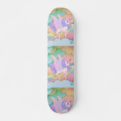 Skateboard met eenhoorns (Voorkant)