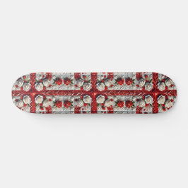 Skateboard met Engelse Rozen Design