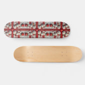 Skateboard met Engelse Rozen Design (Horizontaal)