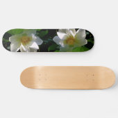 Skateboard met fijne witte Lotusventilator (Horizontaal)