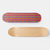 Skateboard met gekleurde bloemen (Horizontaal)