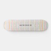 Skateboard met gepersonaliseerde naam voor kleurri (Horizontaal)