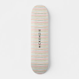 Skateboard met gepersonaliseerde naam voor kleurri