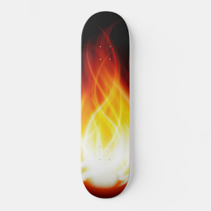 Skateboard met gloeiende vlakken