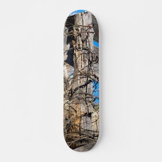 Skateboard met Gnarly Rusty Barbed Wire-ontwerp (Voorkant)