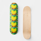 skateboard met goudharten (Voorkant)