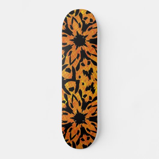 Skateboard met Grafische Bloem (Voorkant)