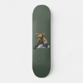 Skateboard met grizzly beer (Voorkant)