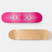 Skateboard met hart - Roze (Horizontaal)