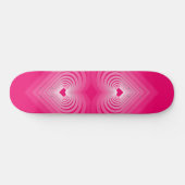 Skateboard met hart - Roze (Horizontaal)