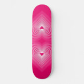 Skateboard met hart - Roze (Voorkant)