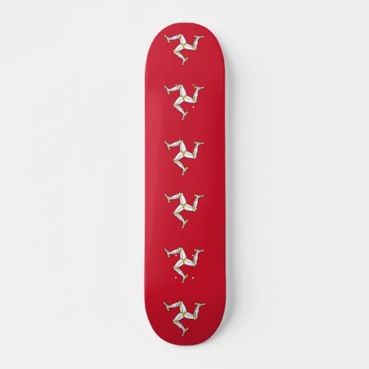 Skateboard met Isle of Man flag, Verenigd Koninkri (Voorkant)