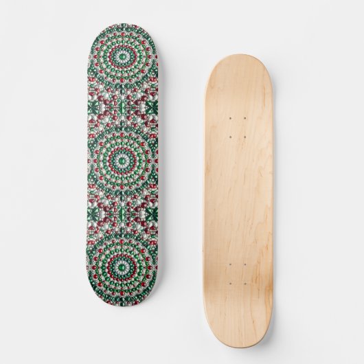 Skateboard met Italiaanse kleuren Design (Voorkant)