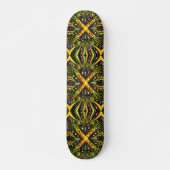 Skateboard met Jamaicaanse kleuren Design (Voorkant)