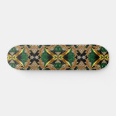 Skateboard met Jamaicaanse kleuren Design (Horizontaal)