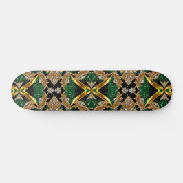 Skateboard met Jamaicaanse kleuren Design