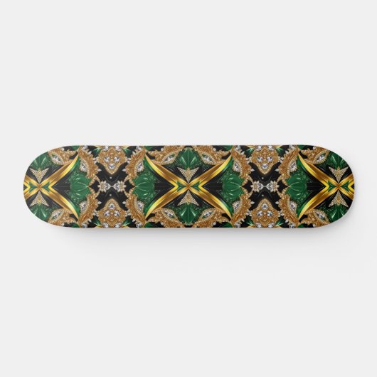 Skateboard met Jamaicaanse kleuren Design (Horizontaal)