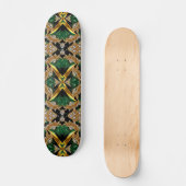 Skateboard met Jamaicaanse kleuren Design (Voorkant)