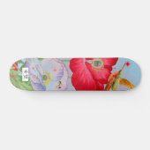 SKATEBOARD MET JAPANESE STROMEN EN HUMMINGBIRD (Horizontaal)