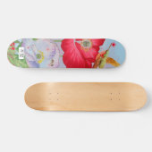 SKATEBOARD MET JAPANESE STROMEN EN HUMMINGBIRD (Horizontaal)