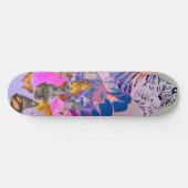 SKATEBOARD MET JAPANESE TIGER EN STROOM (Horizontaal)