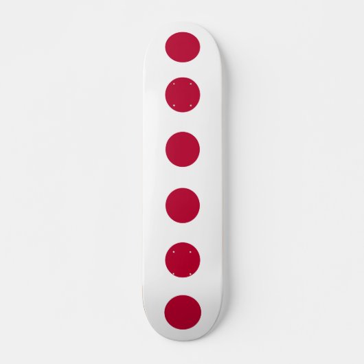 Skateboard met Japanse vlag (Voorkant)