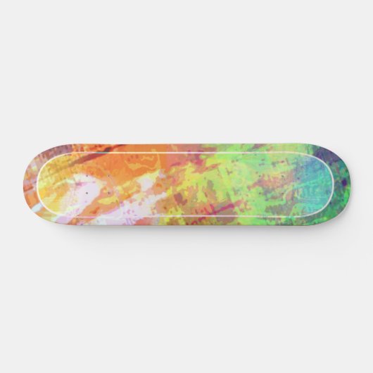 Skateboard met kleurenglas (Horizontaal)