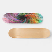 Skateboard met kleurenspectrum (Horizontaal)