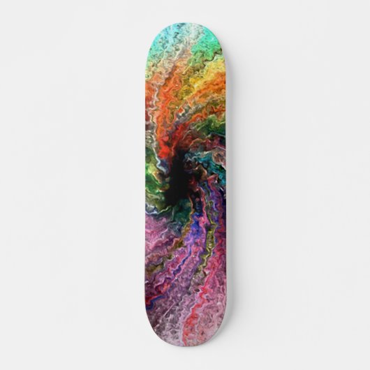 Skateboard met kleurenspectrum (Voorkant)