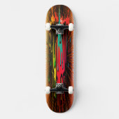 Skateboard met lange verf 8v (Voorkant)