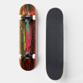 Skateboard met lange verf 8v (Voorkant)