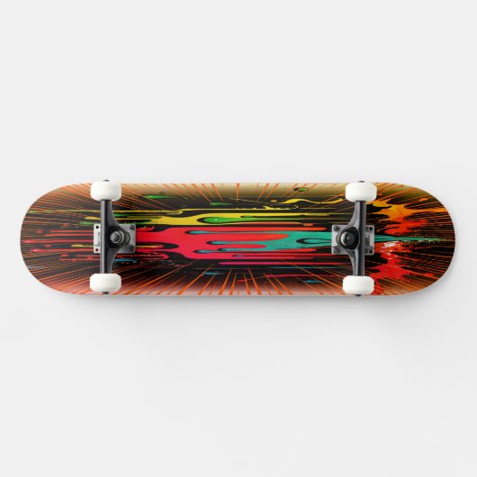 Skateboard met lange verf 8v (Horizontaal)